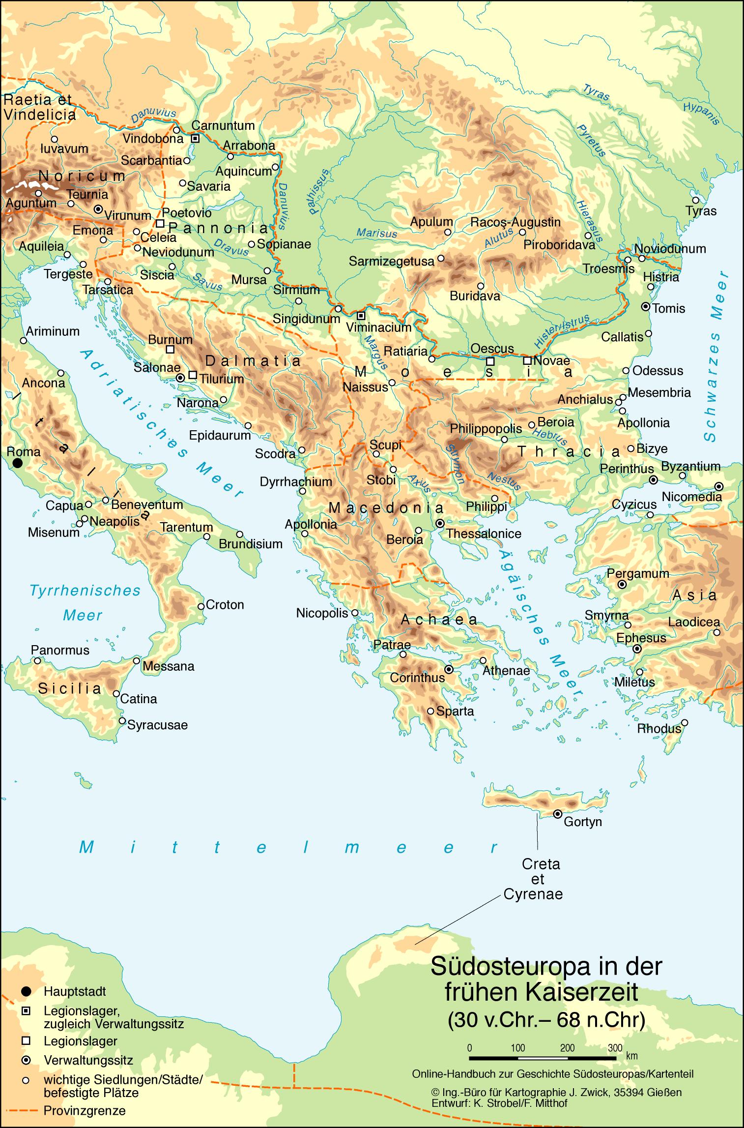 Südosteuropa in der frühen Kaiserzeit (30 v. Chr. – 68 n. Chr.)
