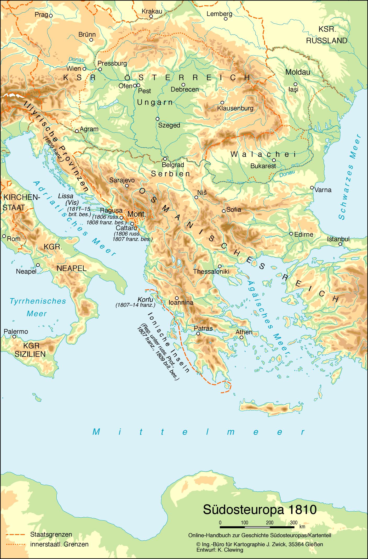 Südosteuropa 1810