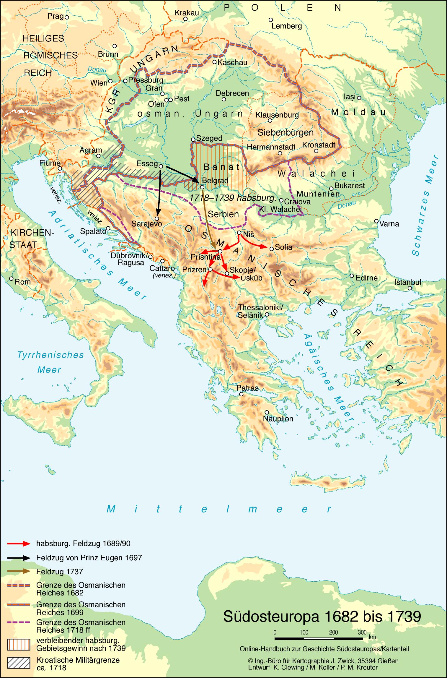 Südosteuropa 1682 bis 1739