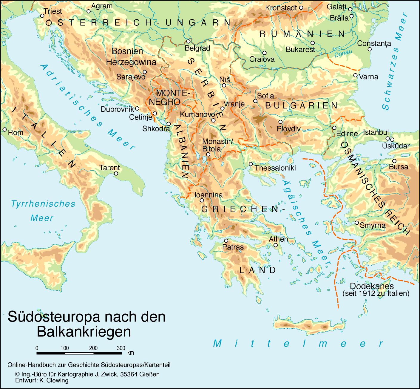 Südosteuropa nach den Balkankriegen