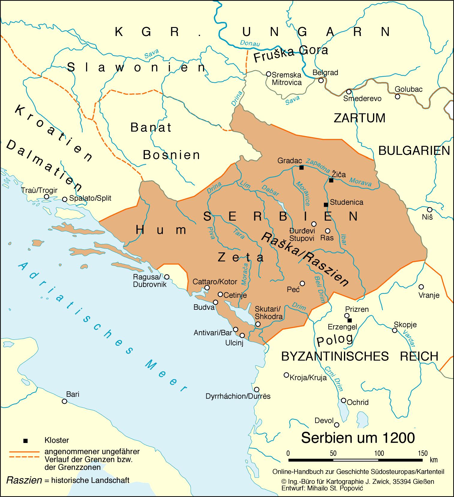 Serbien um 1200